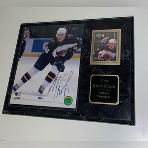 Ilya Kovalchuk Wooden Plaque with Autographed Photo, Atlanta Thrashers NHL